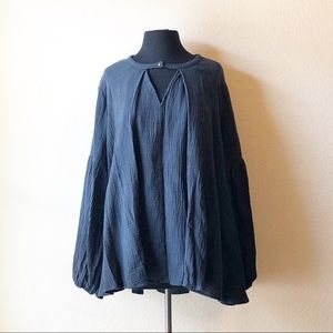 Umgee Navy Swing Tunic Size M